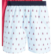 Club Room Men's 2-Pack Lobster & Solid Boxer Shorts – Blue
