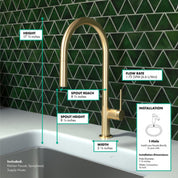 Hansgrohe Talis N HighArc Kitchen Faucet, O-Style 2-Spray Pull-Down, 1.75 GPM