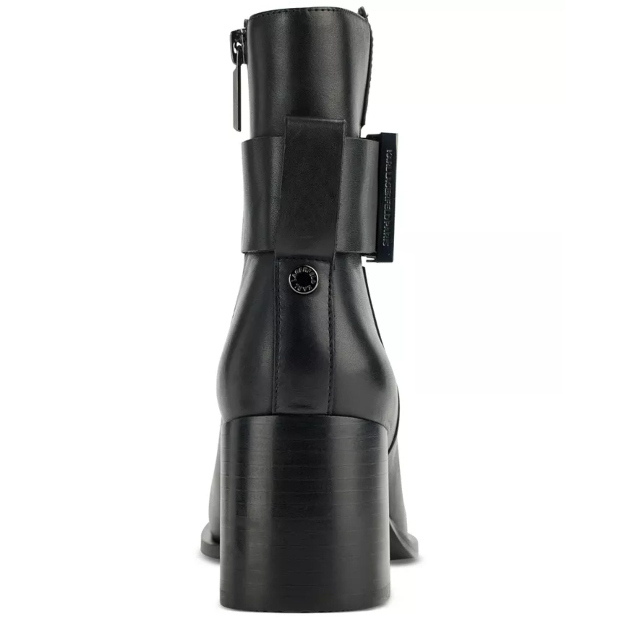 Karl Lagerfeld Paris Women's Pomona Buckled Dress Booties – Black, Size 5