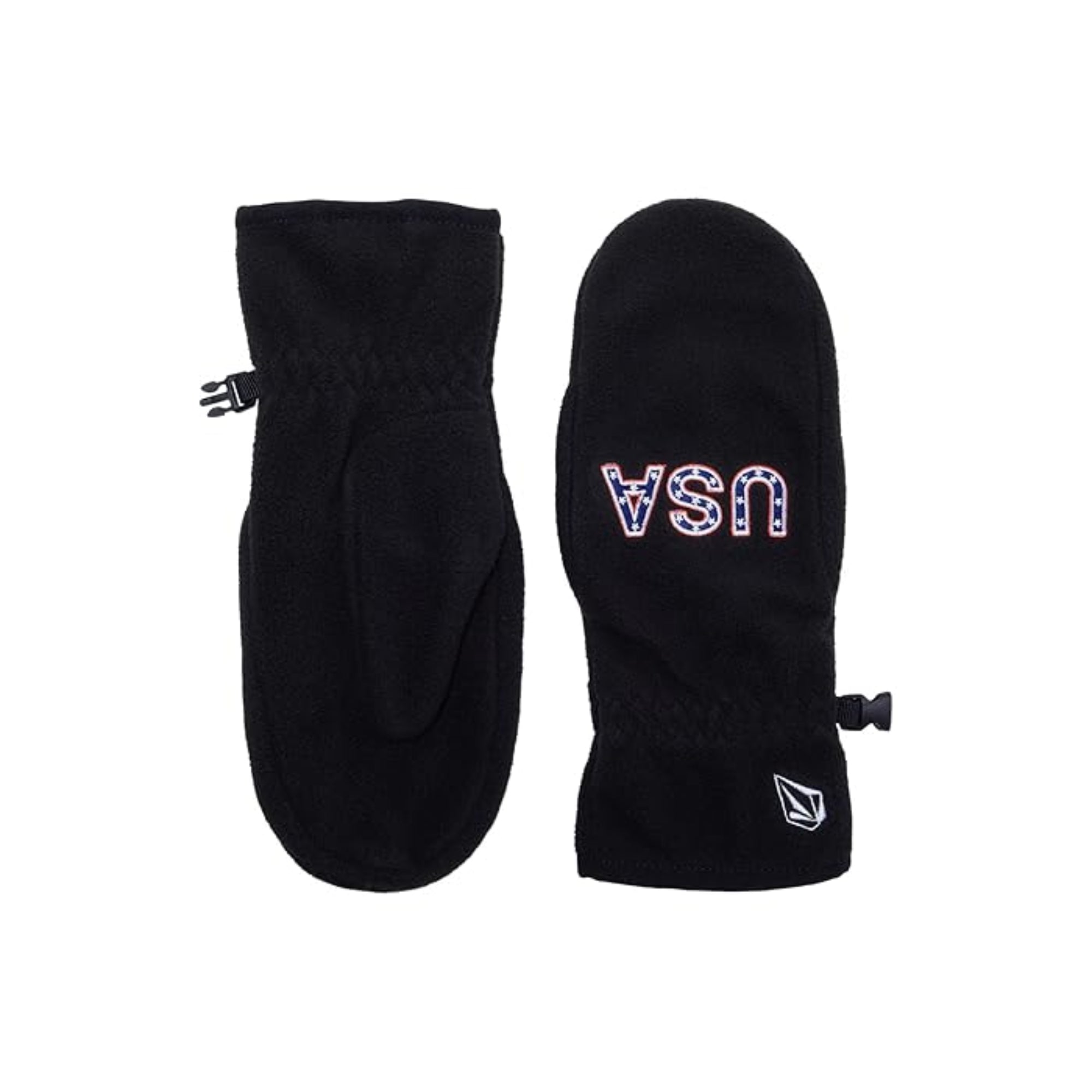Volcom Men's USST Fleece Mitt – Black, Size Large