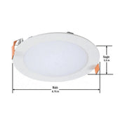 Halo HLBSL 6 in. Color Selectable (2700K-3500K) New Construction or Remodel Canless Recessed Integrated LED Kit