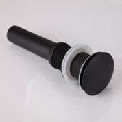 KES Bathroom Sink Drain Without Overflow – Vessel Sink Pop-Up Drain Stopper, (S2008D-BK)