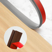 BNELL Carpet & Floor Edging Trim Strip, Self Adhesive-PVC Floor Transition Strip, Threshold Transitions Suitable for Threshold Height Less Than 15mm (6.56FT, Gray)