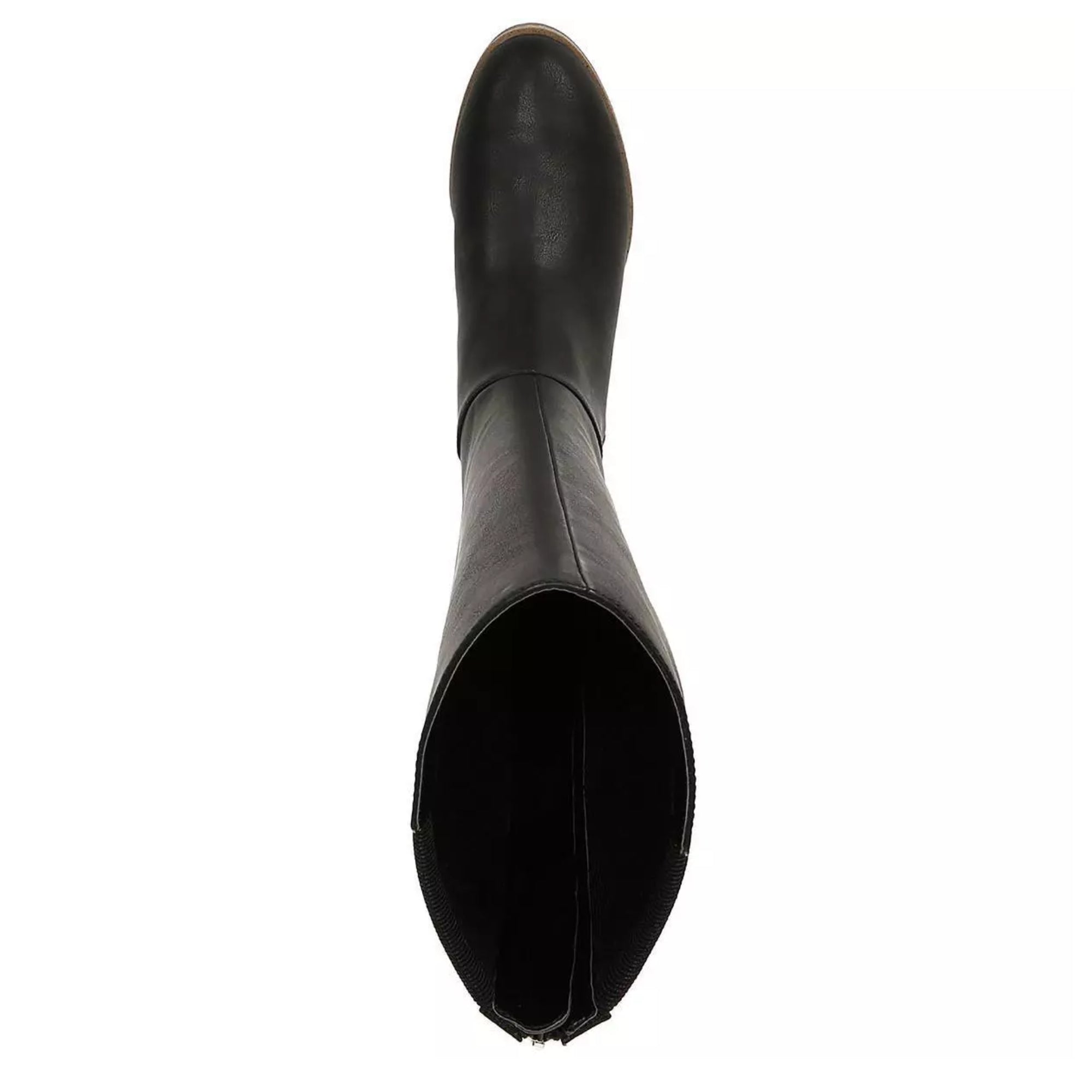 Dr. Scholl's Shoes Women's Astir Zip Faux Leather Tall Knee-High Boots – Black, Size 6.5 M