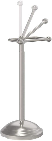 Delta Pivoting Pedestal Toilet Paper Holder – Brushed Nickel – Adjustable 17" to 25" Freestanding Tissue Stand