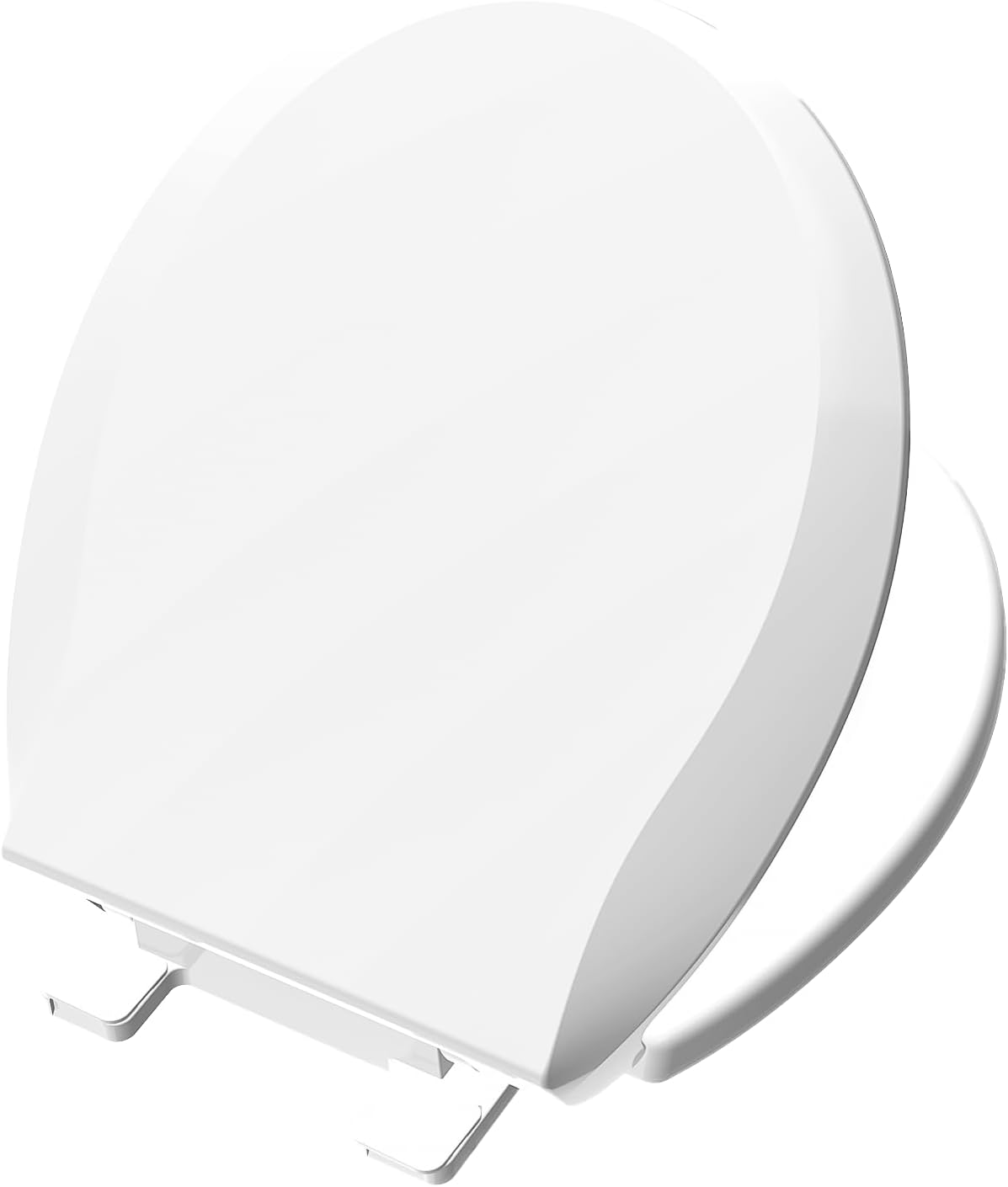 Soft Close Round Toilet Seat 16.5" – Slow Close, No Slam Lid with Quick Release, Ergonomic Design, Easy to Clean