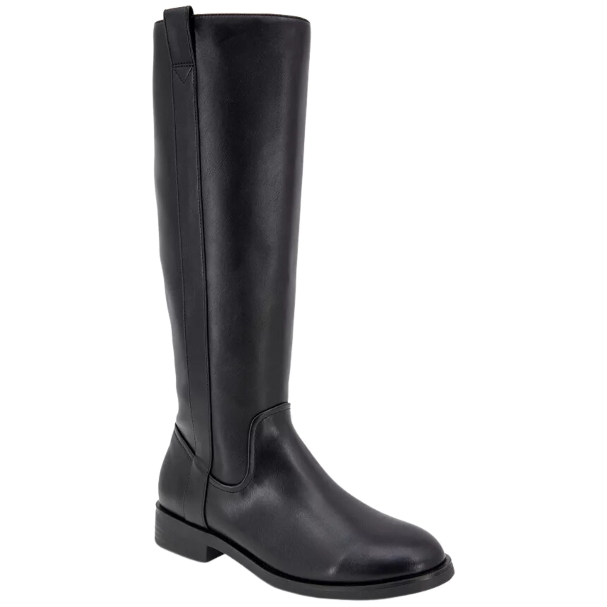 Josephine Women's Faux Leather Riding Knee-High Boots – Black, Size 5M