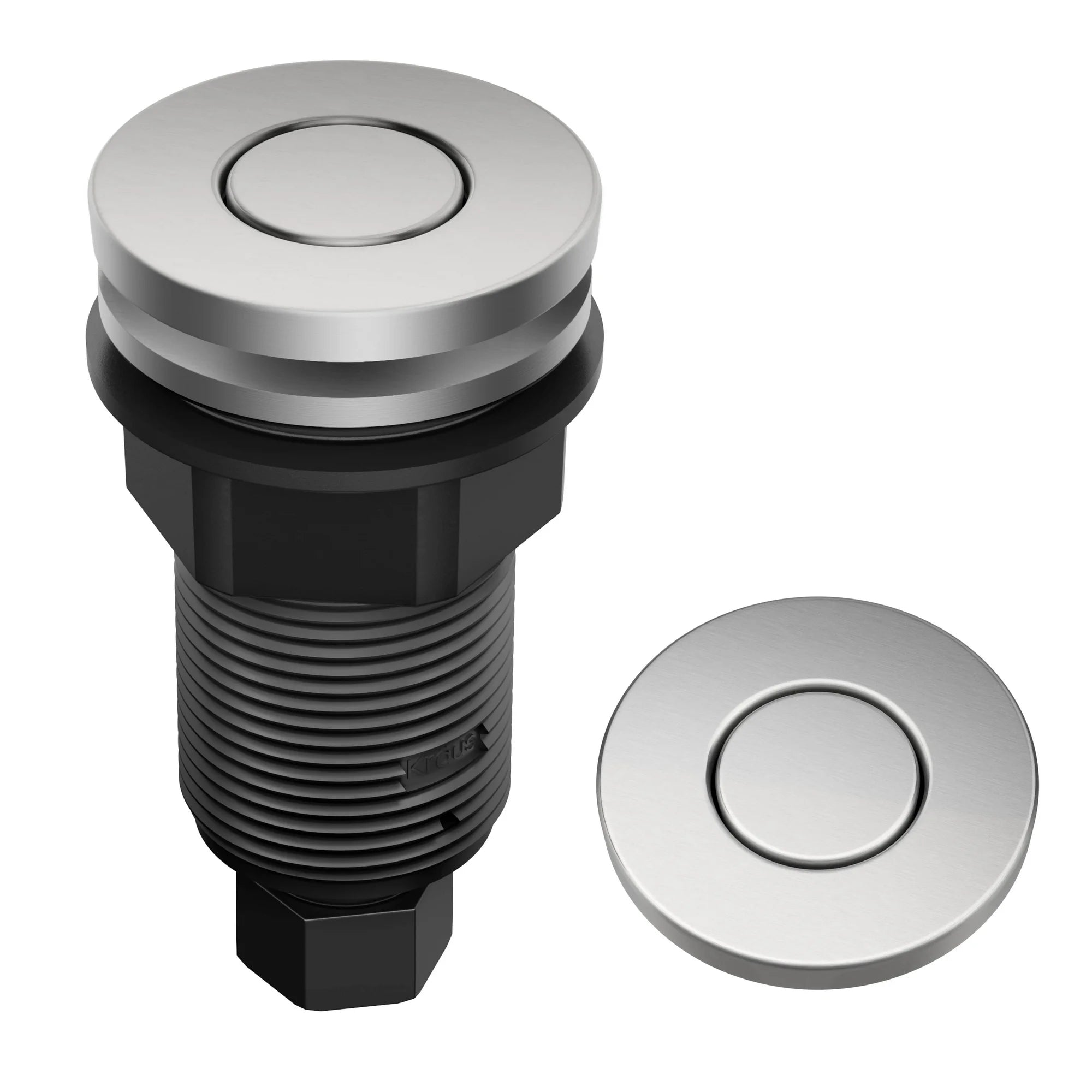 Garbage Disposal Air Switch Kit with Accessories in Spot-Free Stainless Steel