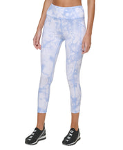 DKNY Sport Tie-Dyed High-Waist 7/8 Leggings – Size Small – Hydrangea – Sweat-Wicking & Breathable