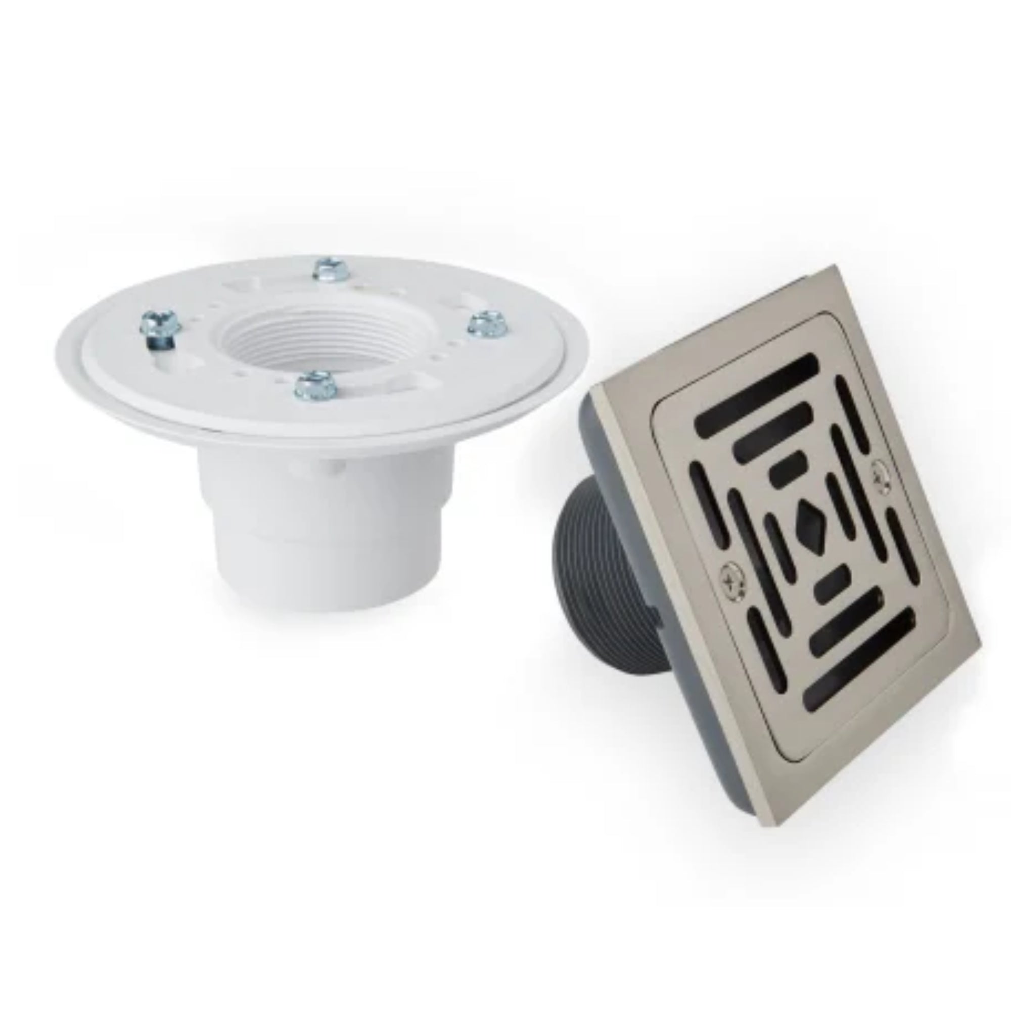 Signature Hardware 948035 Adelphi 4-1/2" Pattern Grate Linear Shower Drain – Chrome