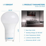 Viribright LED 60-Watt EQ A19 GU24 General Purpose Light Bulb