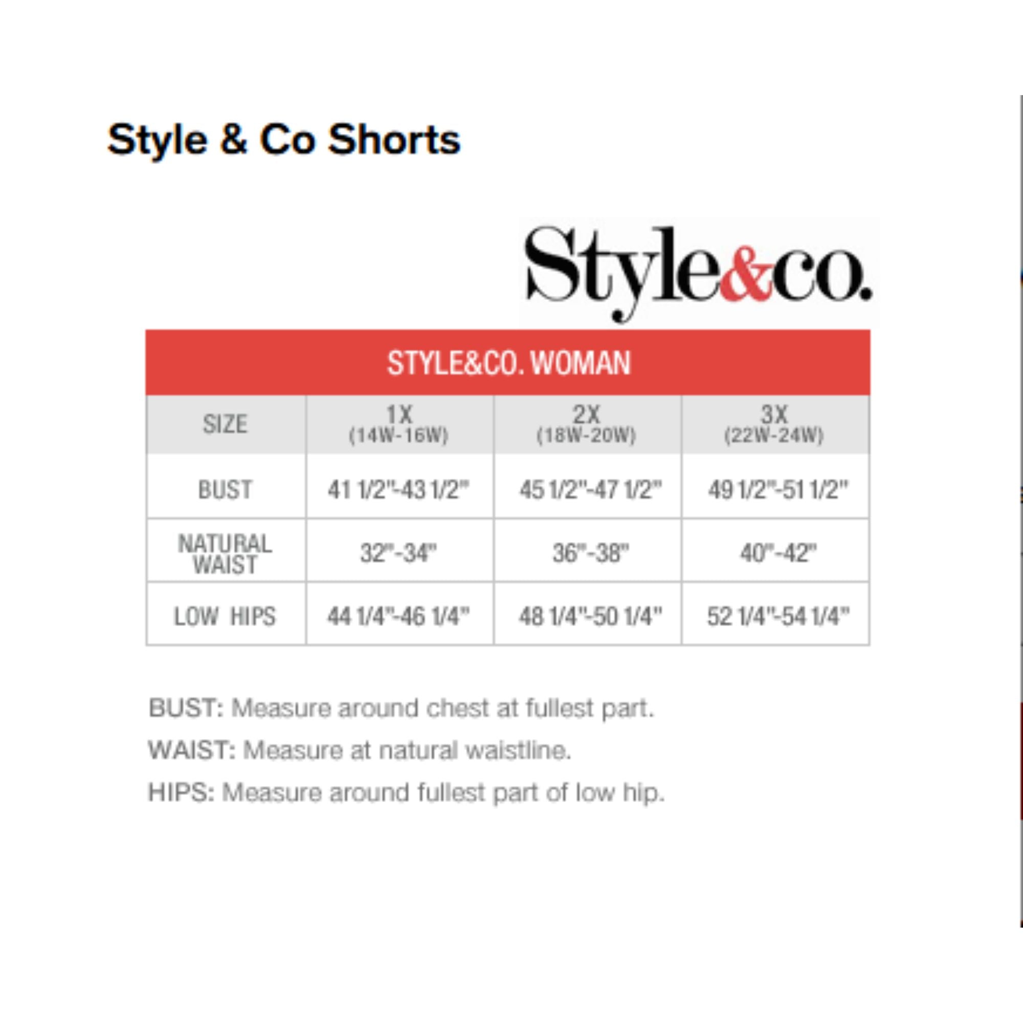 Style & Co Plus Size Cotton Drawstring Pull-on Shorts - Bright White - 3X