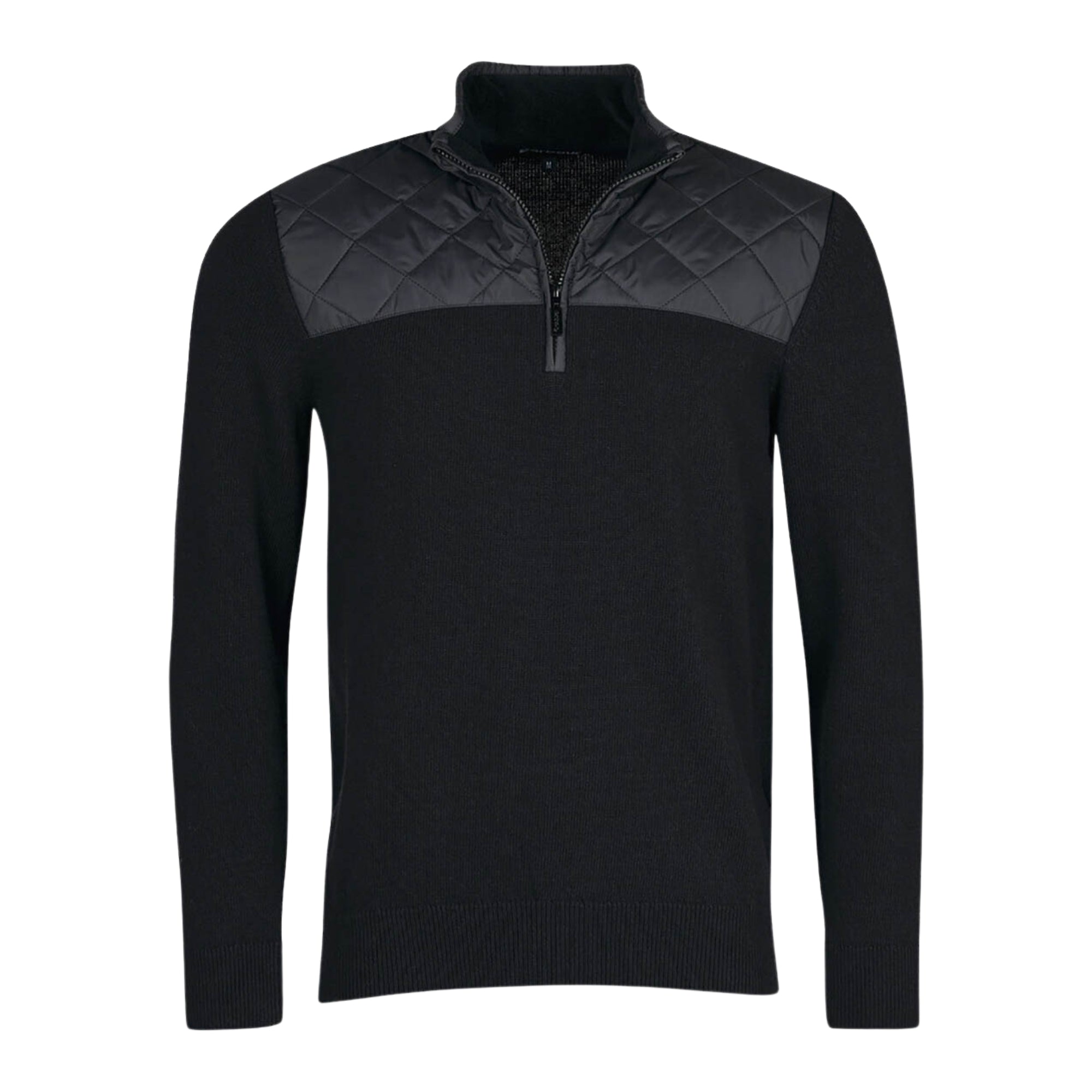 Barbour Men's Essential Diamond Quilted Half-Zip Sweater - Size S