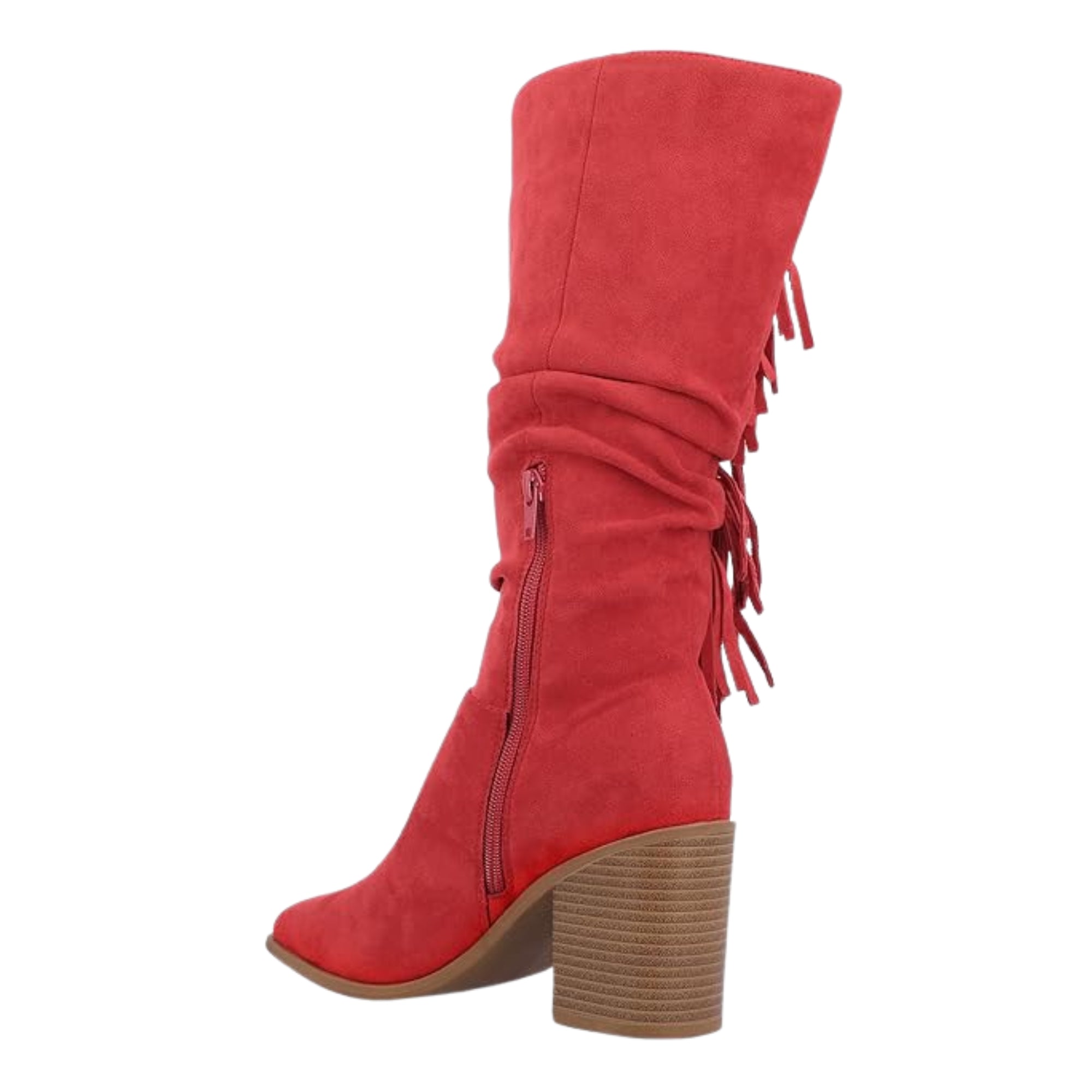 Women's Tru Comfort Foam Hartly Wide Calf Boot – Red, Size 9.5