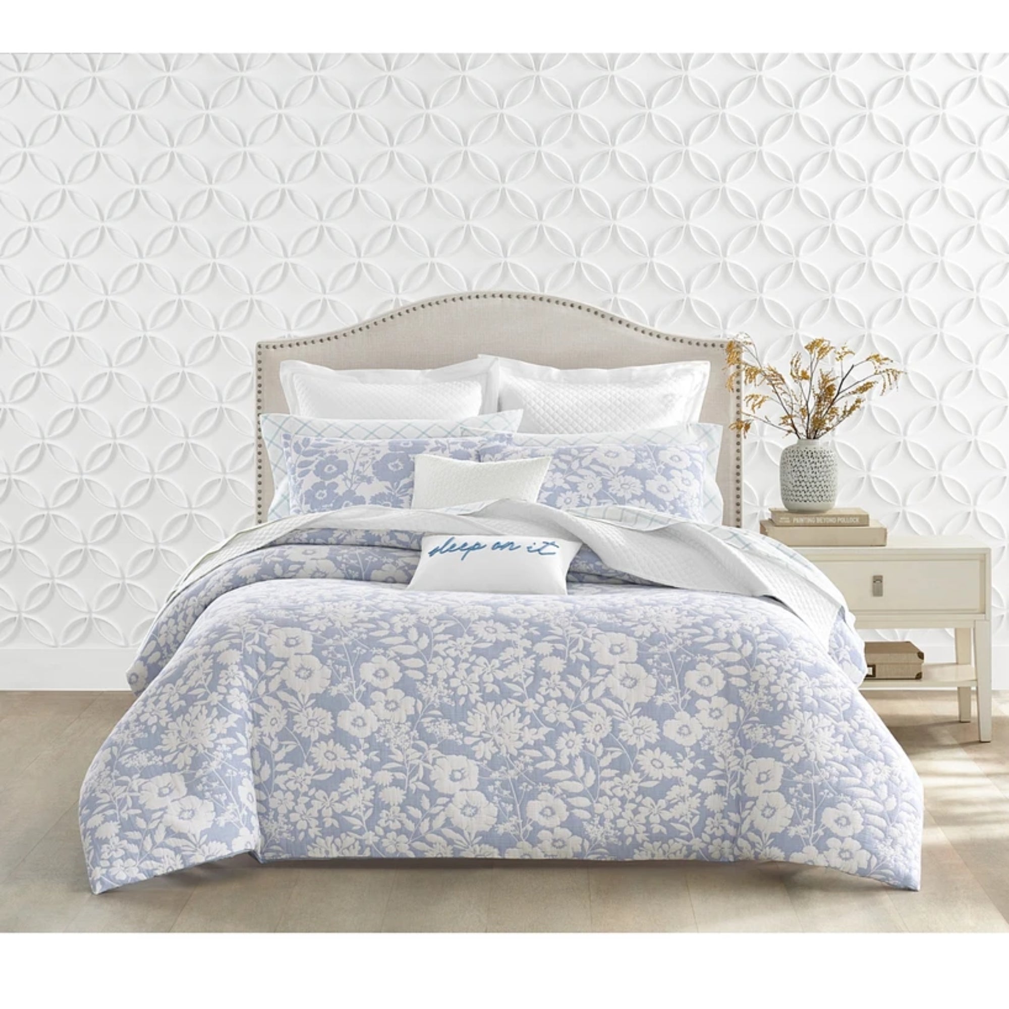 Charter Club Silhouette Floral 3-Pc. Comforter Set, King