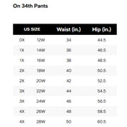 On 34th Plus Size Solid Double-Weave Ankle Pants – Pecan Roast, Size 0X