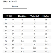 Style & Co Women's Printed Linen Tiered Midi Dress – Arles Floral Teal, Petite Medium