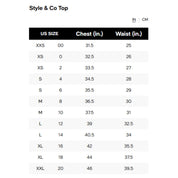 Style & Co Women's Cotton Eyelet Split-Neck Top - White - Size XL