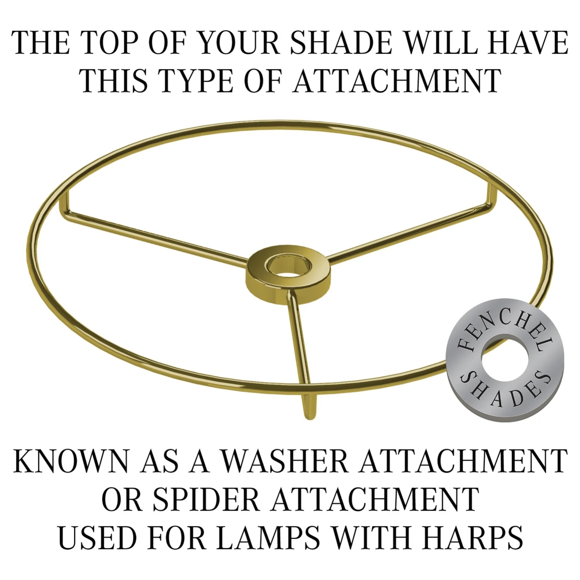 FenchelShades 14" x 16" x 14" Linen Cream Empire Lamp Shade – Off-White/Brass