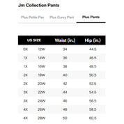 JM Collection Plus Size Elena Printed Wide-Leg Pants – Intrepid Blue Combo, 2X