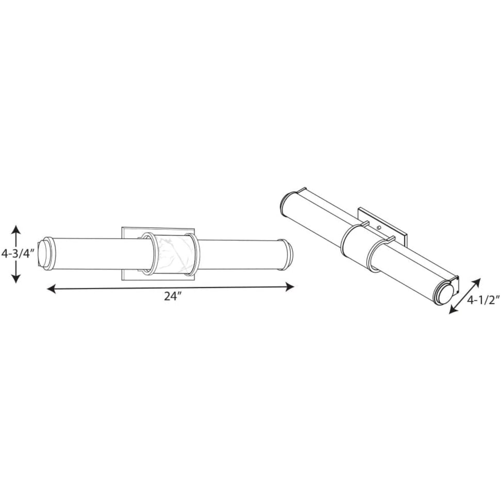Progress Lighting Phase 1.2 LED Collection 24" Modern Bath Vanity Light