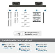BH26616 Esquire 13-5/8" Towel Bar – Gunmetal Bathroom Hardware