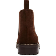 Steve Madden Women's Leopold Padded Insole Round Toe Chelsea Boots – Brown Suede, Size 9.5M