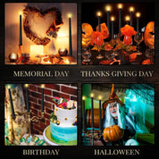 Macarrie 24-Pack Flameless Taper Candles – 11" Battery Operated LED Candlesticks – Black