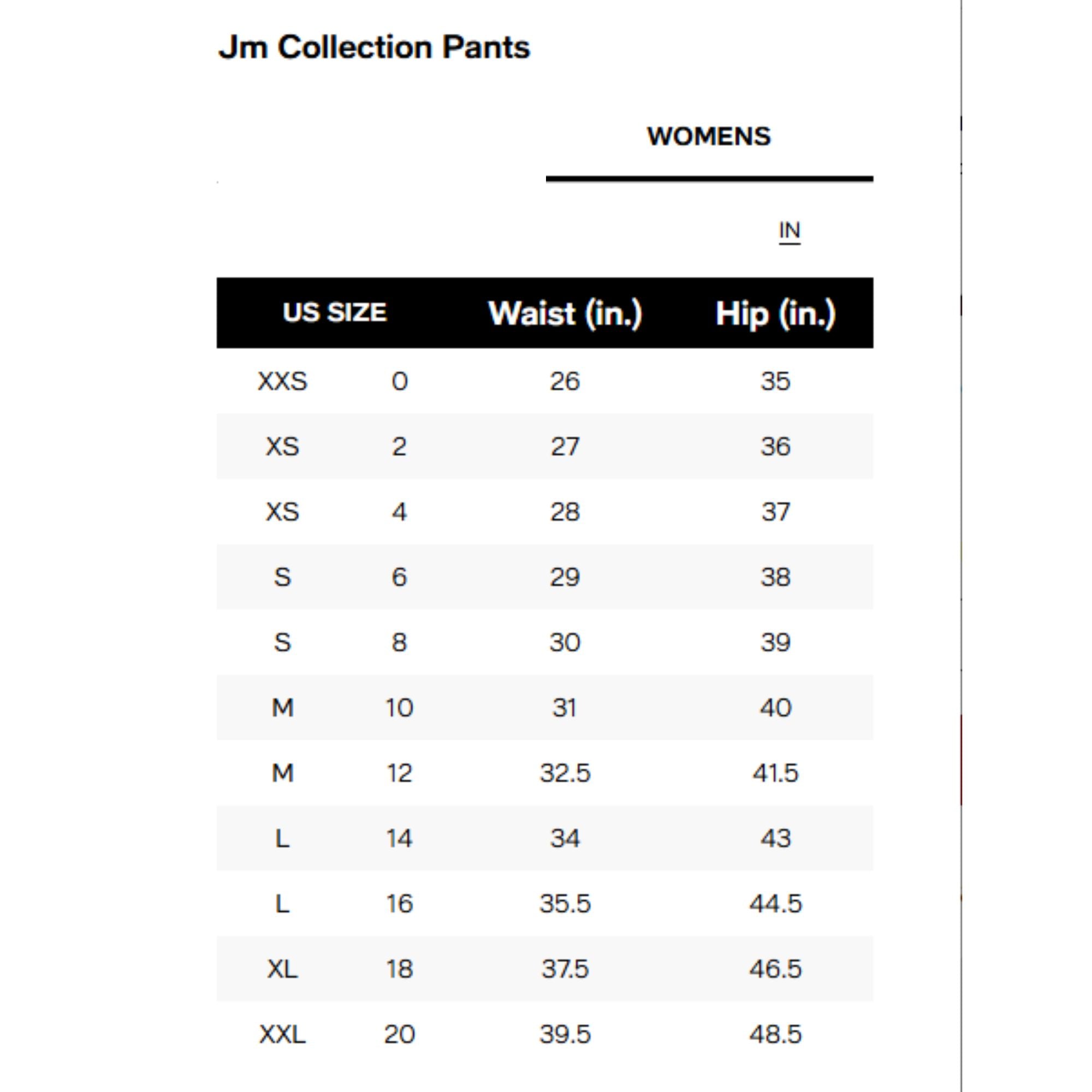 JM Collection Women's Printed Pull-On Knit Pants – Intrepid Blue Combo 2XL