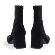 Wild Pair Iloise Pointed-Toe Block-Heel Dress Booties – Black Micro, Size 10M