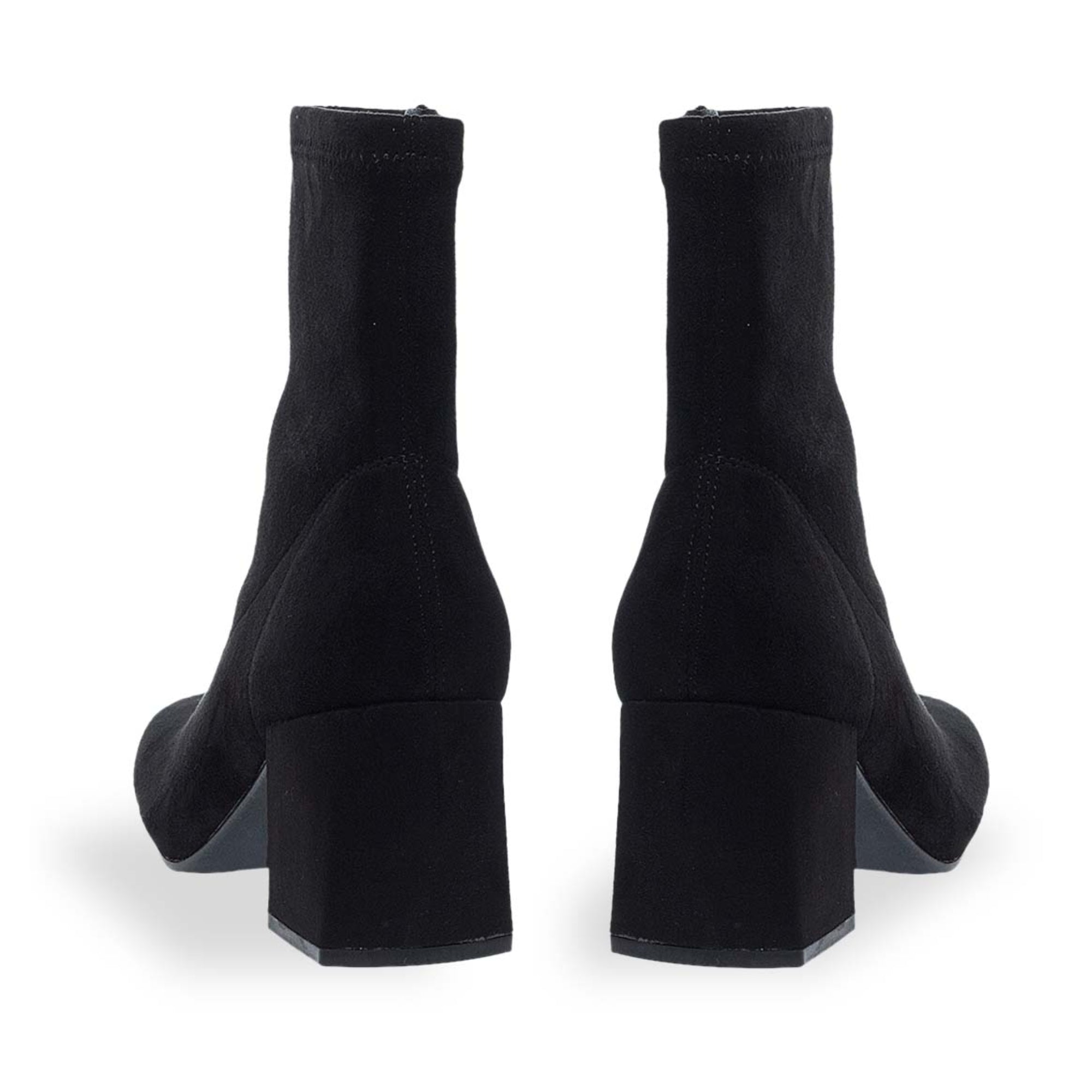 Wild Pair Iloise Pointed-Toe Block-Heel Dress Booties – Black Micro, Size 10M