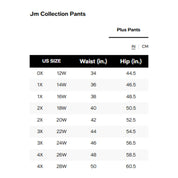 JM Collection Plus Size Tummy Control Pull-on Capri Pants – Divine Berry, 1X