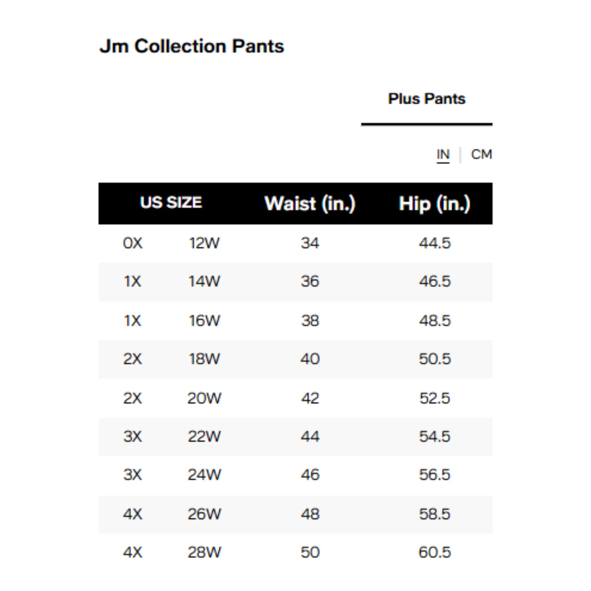 JM Collection Plus Size Tummy Control Pull-on Capri Pants – Divine Berry, 1X