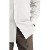 Club Room Men's Essential Check Button Down Dress Shirt in Gray - Medium