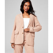 And Now This Women's Plus Size Corduroy Blazer – Almond (Beige), Size - XS