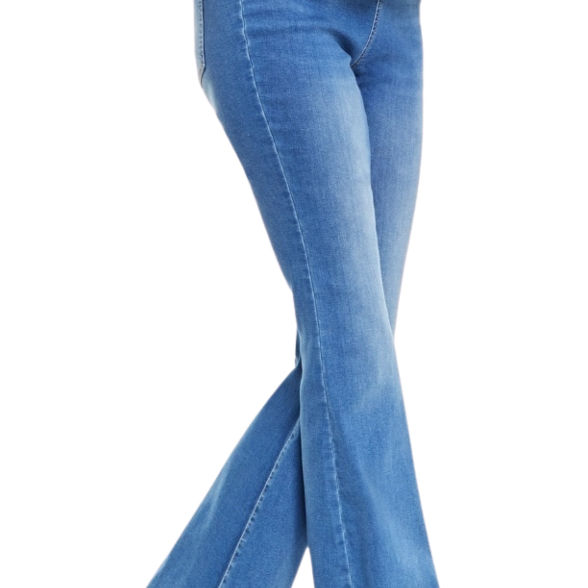 I.N.C. International Concepts Women's High-Rise Pull-On Flare Jeans – Light Indigo Size - 8