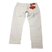 Levi's Strauss Cropped Rolled Women's Jeans – White, Size 32x32