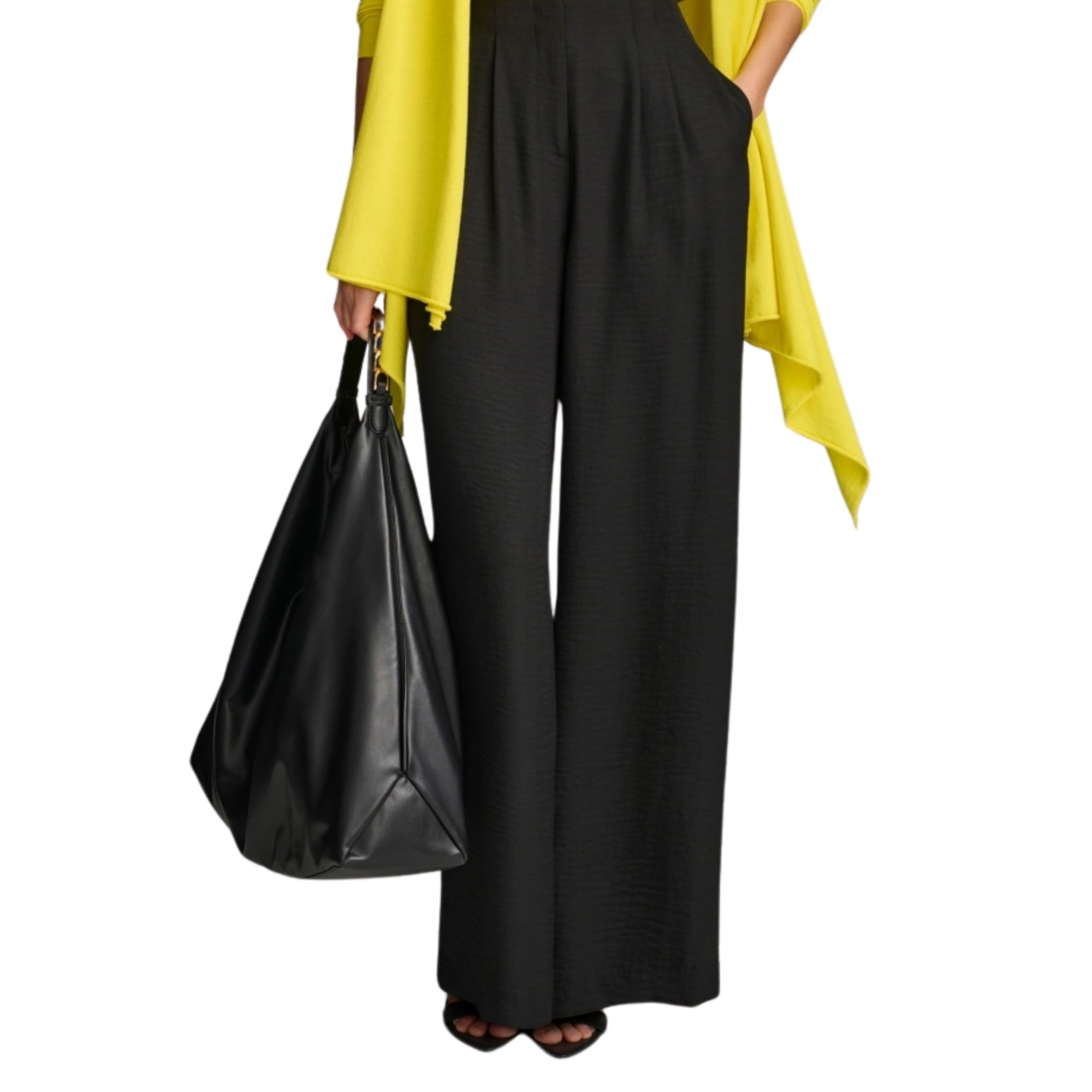 Donna Karan Women's Wide-Leg Pant – Black, Size 8