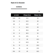 Karen Scott Women's Split Funnel-Neck Sweater - New Red Amore Medium