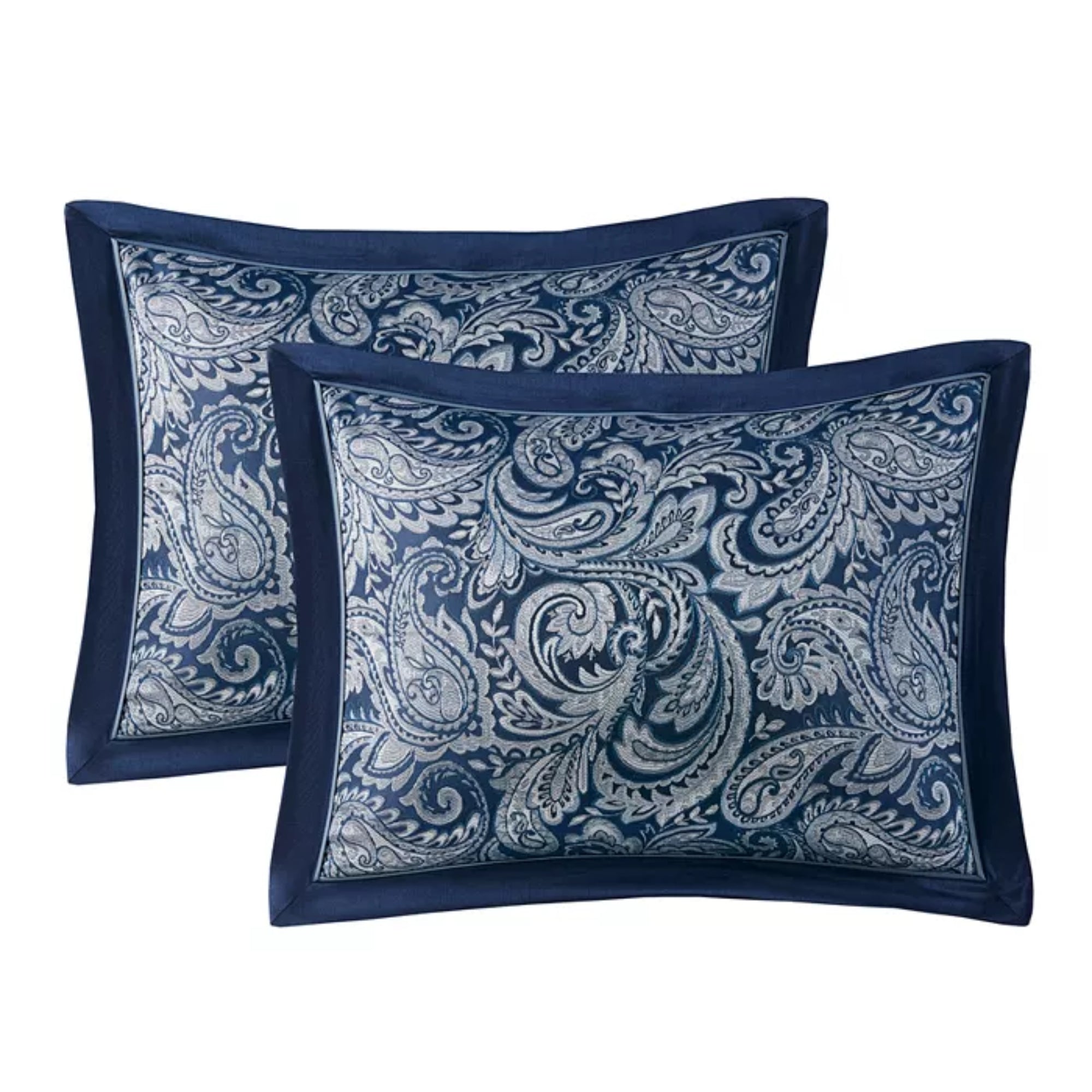 Aubrey King 9-Piece Comforter Set, Navy