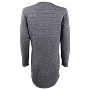 Alfani Womens Gray Glitter Speckle Long Sleeve Open Cardigan Sweater Size M