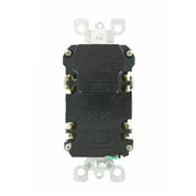 Leviton 20 Amp SmartlockPro Self-Test Slim GFCI Outlet with Audible Trip Alert, White