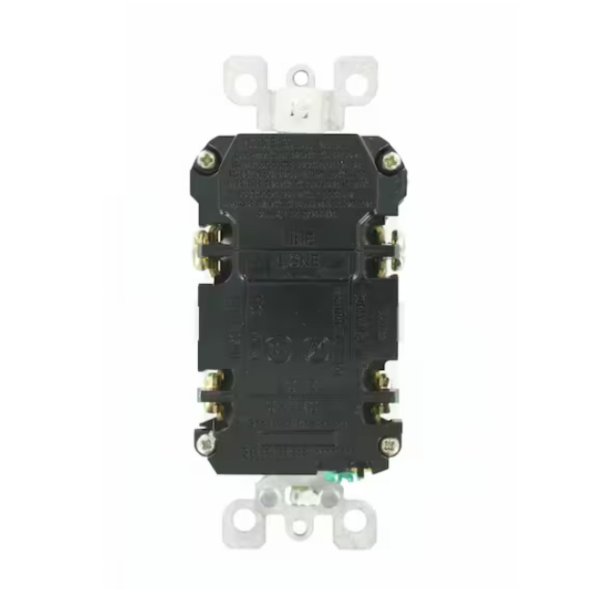 Leviton 20 Amp SmartlockPro Self-Test Slim GFCI Outlet with Audible Trip Alert, White