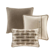 Madison Park Signature Chateau Queen Comforter Set in Linen - Olliix