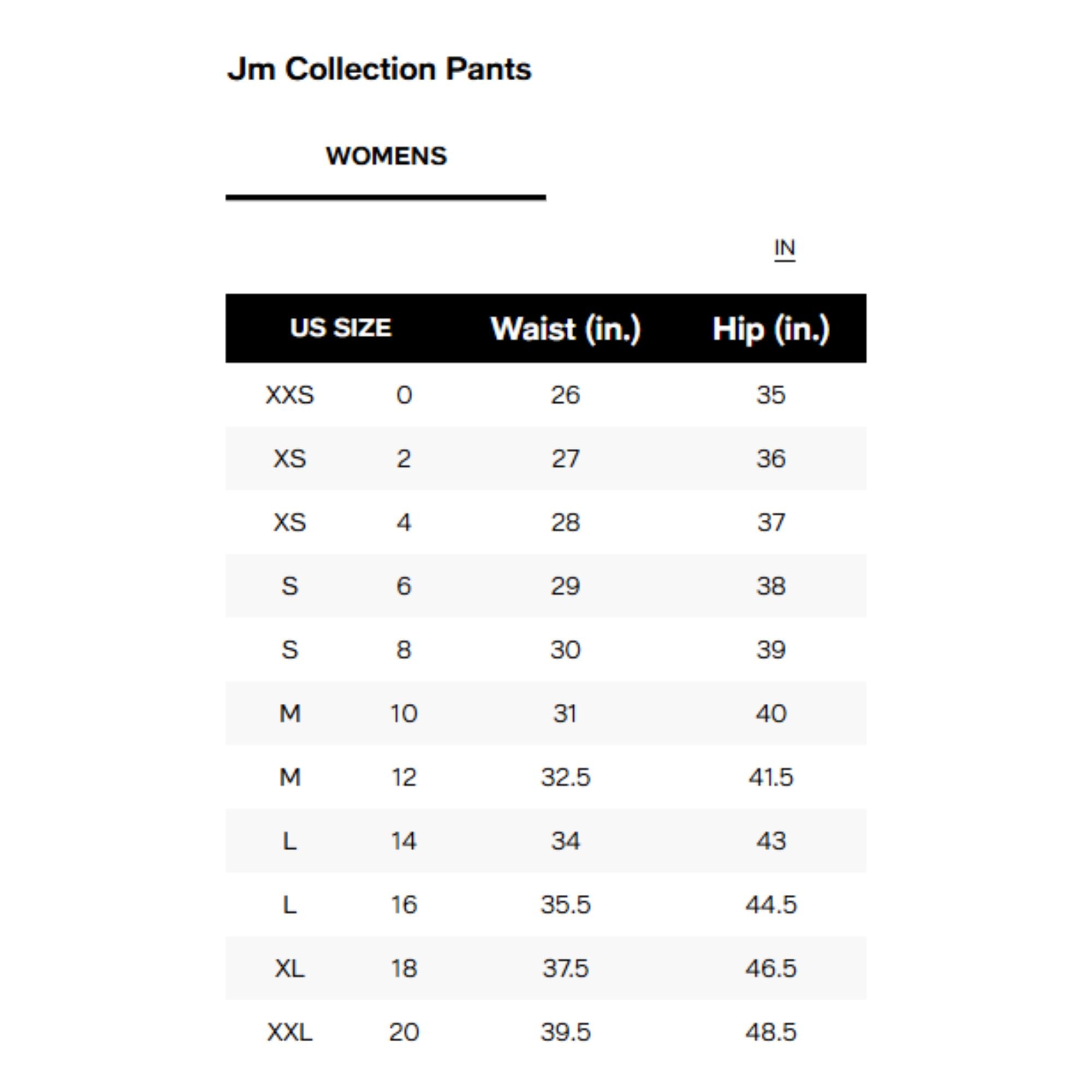 JM Collection Women's Ponte Knit Pull-on Pants - Deep Black Small