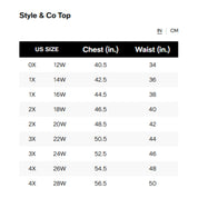 Style & Co Plus Size Embroidered Eyelet-Trim Top - Lilac Floral - Size 3X