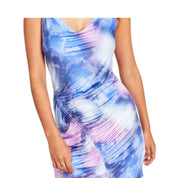 Bar III Women's Cowl Neck Tie-Dye Bodycon Mini Dress – Ariana Dye B, Size - S