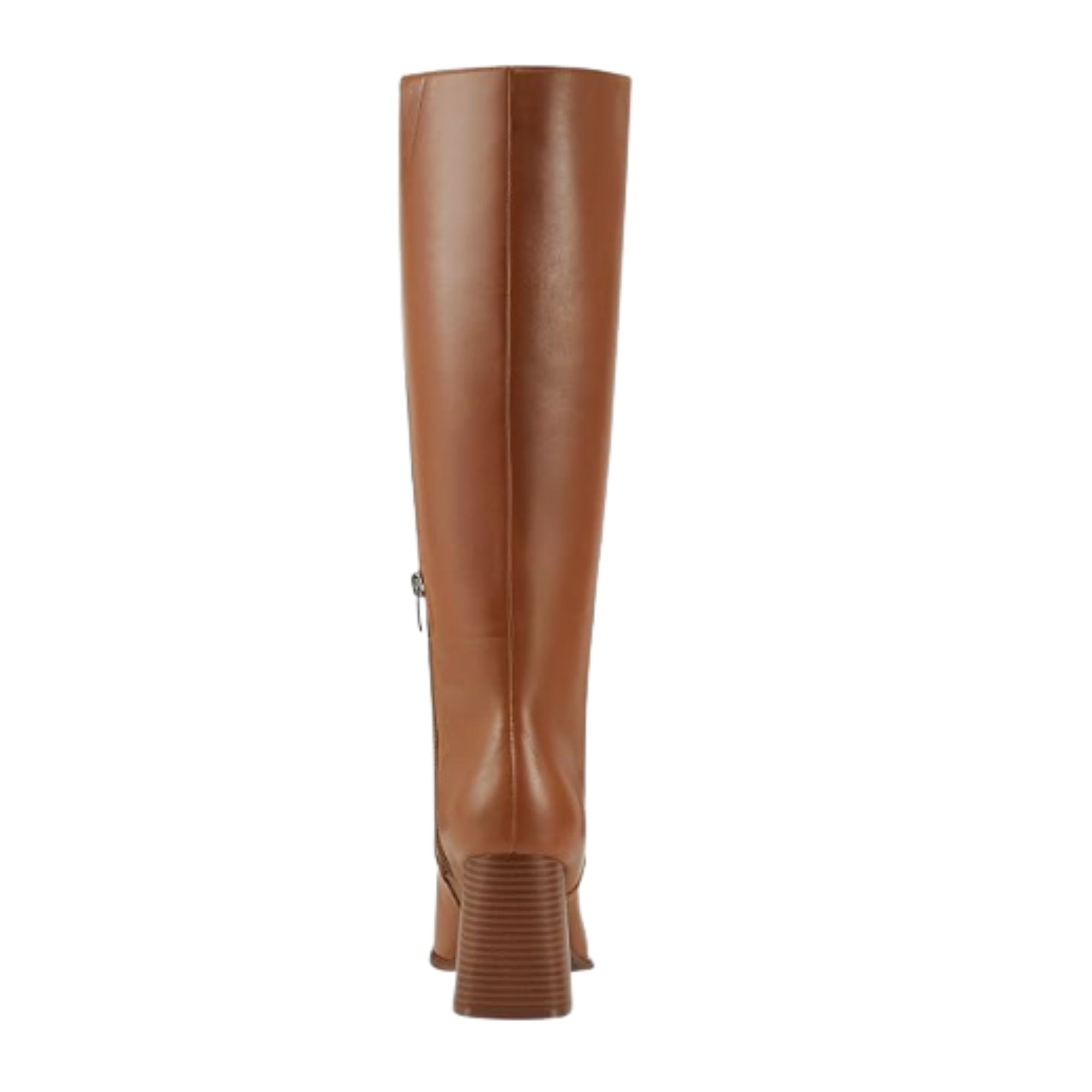 Marc Fisher Women's Dacea Tapered Block Heel Dress Boots Dark Natural Leather Size - 7 M