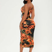 SHEIN SXY Tie Dye Cami Bodycon Dress, XL - Multicolor