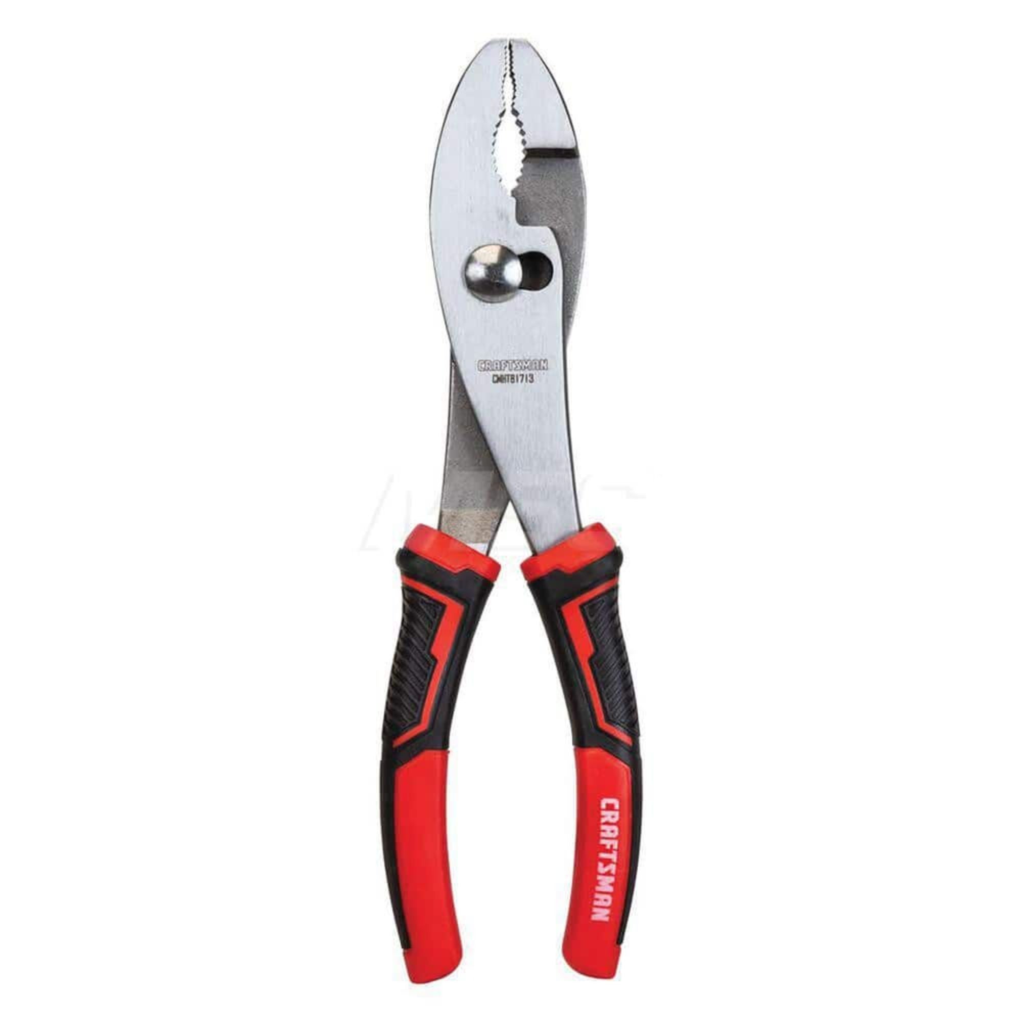 CRAFTSMAN 8 in Slip Joint Pliers - CMHT81713, Chrome Plated, Red Handle